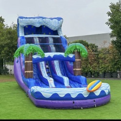 17 ft Double Lane Water Slide