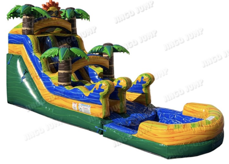 15 FT Sunshine Single Lane Water Slide