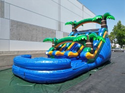 15ft Blue Lagoon Double Lane Waterslide